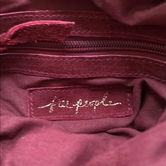 Free People Suede Crossbody Bag - Garnet Red - Picture 4 of 6